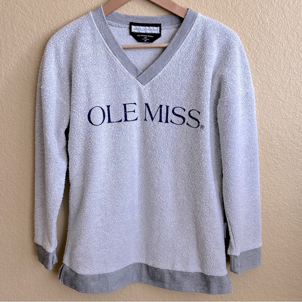 Ole Miss V-Neck Pullover Sweatshirt